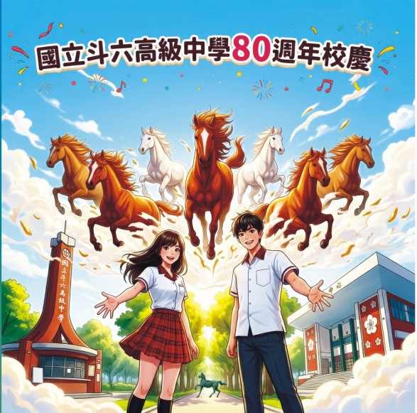 2026.04.20斗中建校80週年慶傑出校友贈送校訓校歌墨寶並懸掛